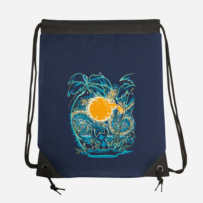 Starry Experiment-none drawstring bag-ellr