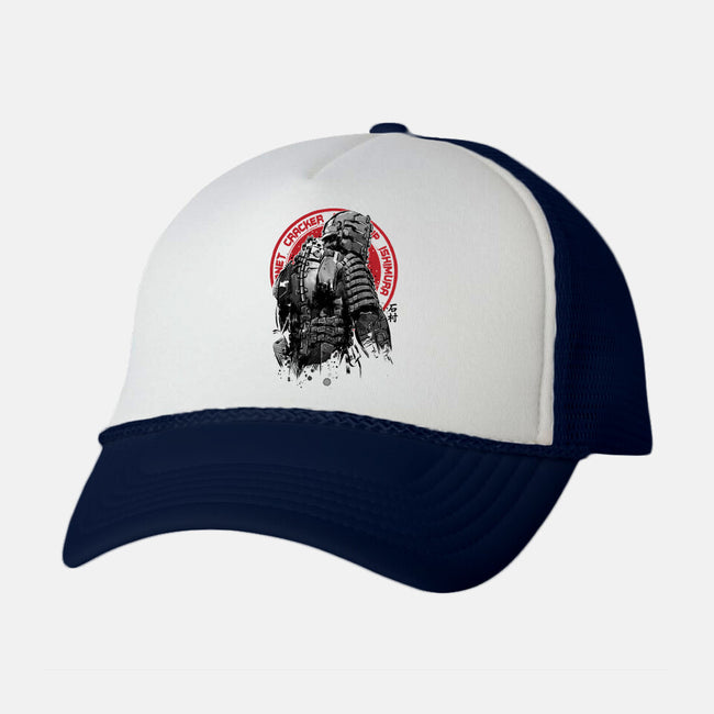 Isaac Clarke Sumi-e-unisex trucker hat-DrMonekers