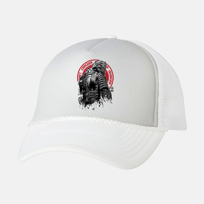 Isaac Clarke Sumi-e-unisex trucker hat-DrMonekers