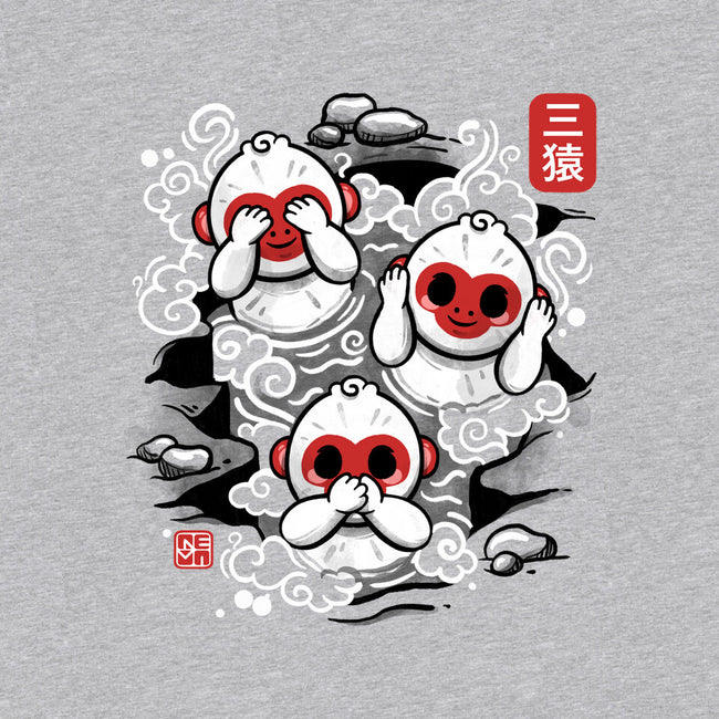 Three Wise Monkeys-mens basic tee-NemiMakeit