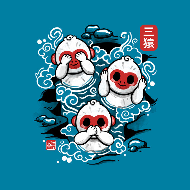 Three Wise Monkeys-womens basic tee-NemiMakeit