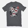 Three Wise Monkeys-womens fitted tee-NemiMakeit