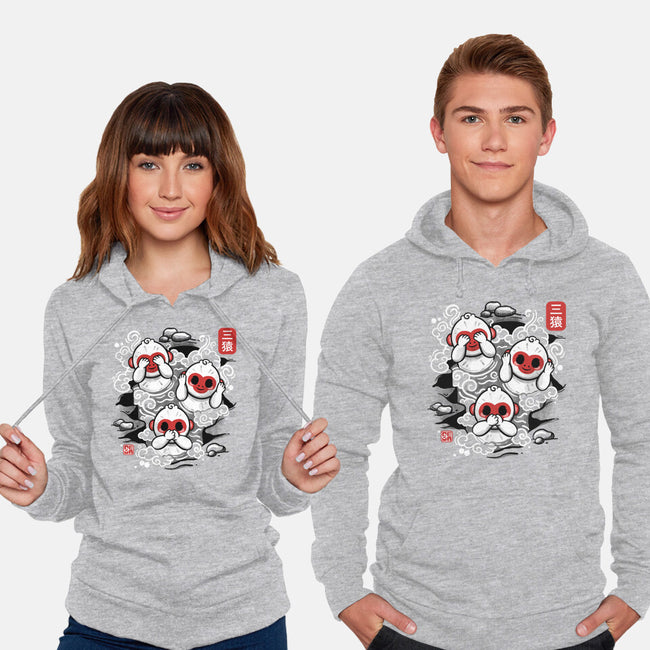 Three Wise Monkeys-unisex pullover sweatshirt-NemiMakeit
