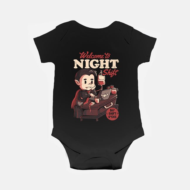 Welcome To Night Shift-baby basic onesie-eduely