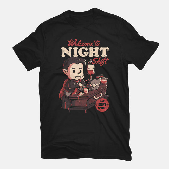 Welcome To Night Shift-youth basic tee-eduely