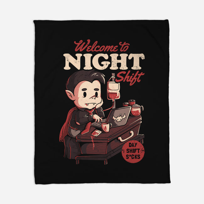 Welcome To Night Shift-none fleece blanket-eduely