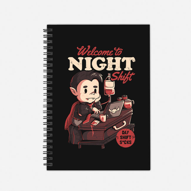 Welcome To Night Shift-none dot grid notebook-eduely