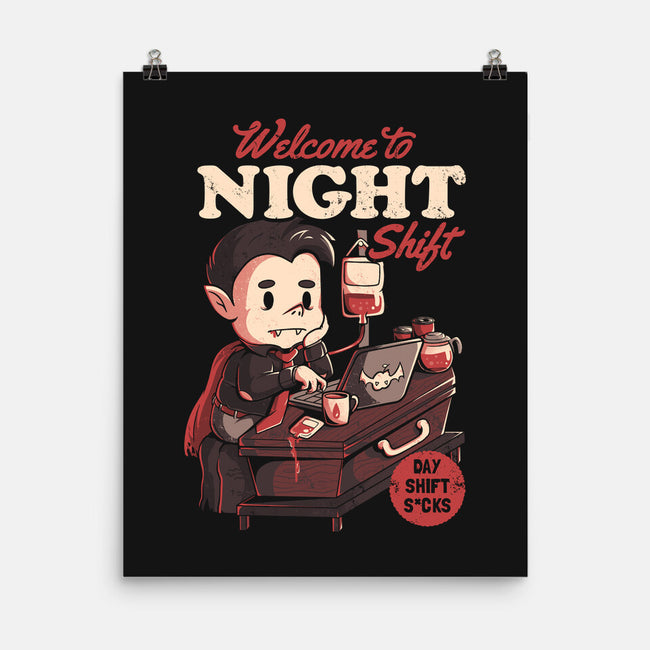 Welcome To Night Shift-none matte poster-eduely