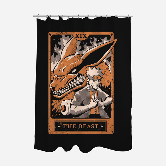 The Beast-none polyester shower curtain-Arigatees