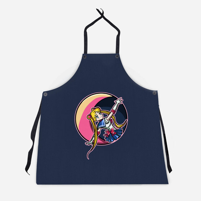 Hello Moon-unisex kitchen apron-nickzzarto