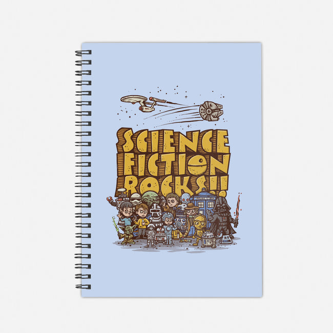 Vintage Science Fiction-none dot grid notebook-kg07