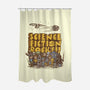Vintage Science Fiction-none polyester shower curtain-kg07