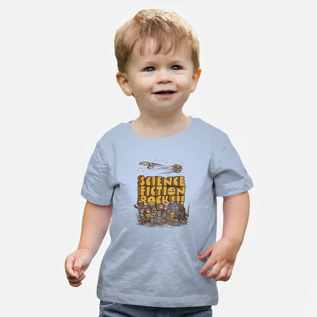 Vintage Science Fiction-baby basic tee-kg07