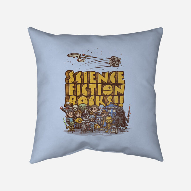 Vintage Science Fiction-none removable cover w insert throw pillow-kg07