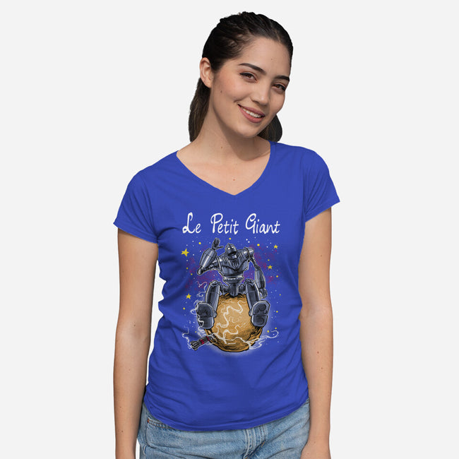 Le Petit Giant-womens v-neck tee-zascanauta