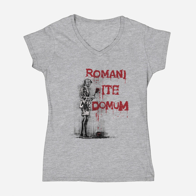 The Art Of Brian-womens v-neck tee-zascanauta