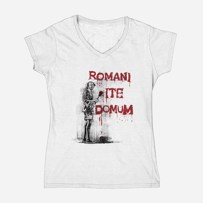 The Art Of Brian-womens v-neck tee-zascanauta