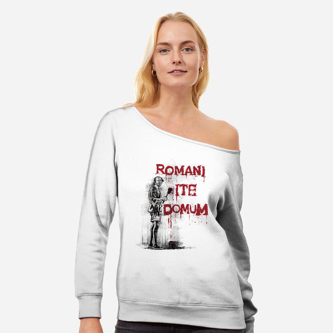 The Art Of Brian-womens off shoulder sweatshirt-zascanauta