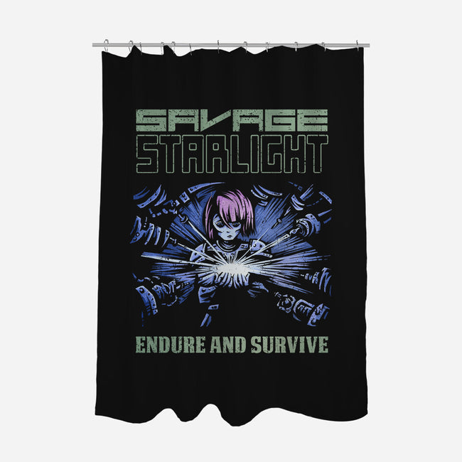 Savage Starlight-none polyester shower curtain-kg07