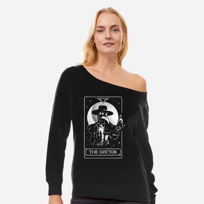 Fear Is More Contagious-womens off shoulder sweatshirt-eduely