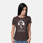 Fear Is More Contagious-womens basic tee-eduely