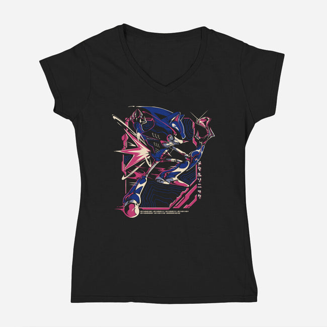 Superior Machine-womens v-neck tee-Gazo1a