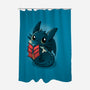 Cutest Dragon-none polyester shower curtain-Vallina84