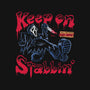Keep On Stabbin Ghost-none removable cover w insert throw pillow-yellovvjumpsuit