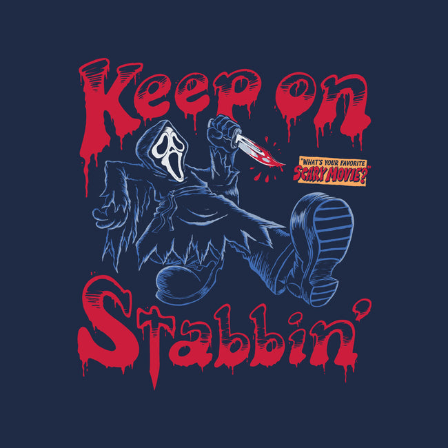 Keep On Stabbin Ghost-none polyester shower curtain-yellovvjumpsuit