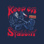Keep On Stabbin Ghost-none removable cover w insert throw pillow-yellovvjumpsuit