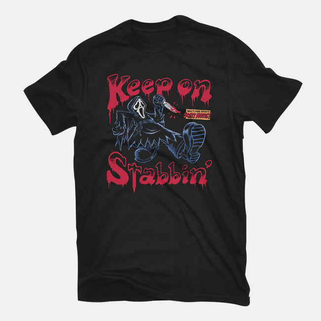 Keep On Stabbin Ghost-mens basic tee-yellovvjumpsuit
