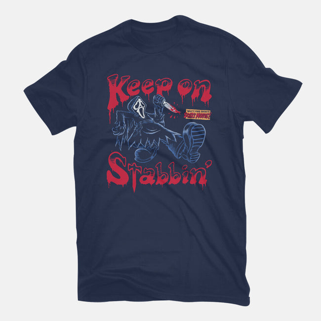 Keep On Stabbin Ghost-mens basic tee-yellovvjumpsuit
