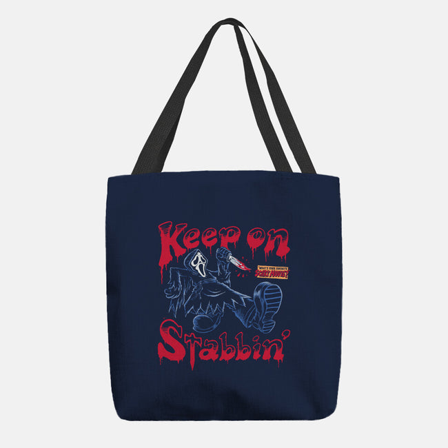 Keep On Stabbin Ghost-none basic tote bag-yellovvjumpsuit