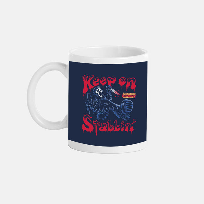 Keep On Stabbin Ghost-none mug drinkware-yellovvjumpsuit