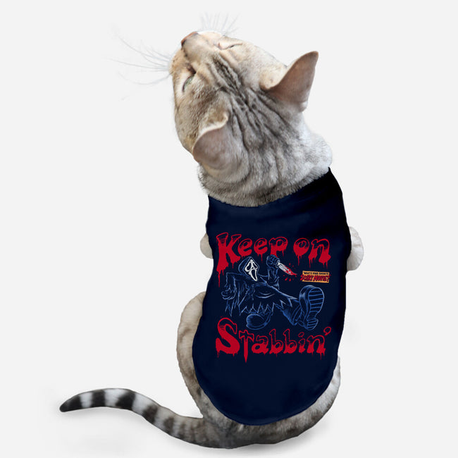 Keep On Stabbin Ghost-cat basic pet tank-yellovvjumpsuit