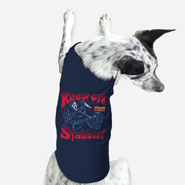 Keep On Stabbin Ghost-dog basic pet tank-yellovvjumpsuit