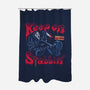 Keep On Stabbin Ghost-none polyester shower curtain-yellovvjumpsuit