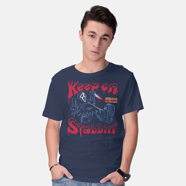 Keep On Stabbin Ghost-mens basic tee-yellovvjumpsuit