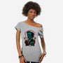 Horrific Portrait-womens off shoulder tee-Hafaell