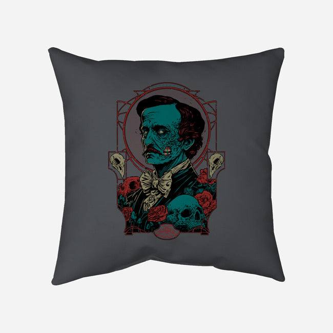 Horrific Portrait-none removable cover w insert throw pillow-Hafaell