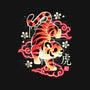 Japanese Tiger Street Art-womens fitted tee-NemiMakeit