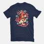 Japanese Tiger Street Art-womens fitted tee-NemiMakeit