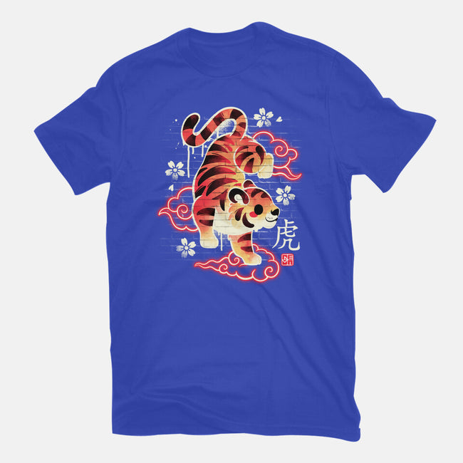 Japanese Tiger Street Art-unisex basic tee-NemiMakeit