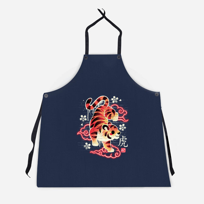 Japanese Tiger Street Art-unisex kitchen apron-NemiMakeit