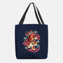 Japanese Tiger Street Art-none basic tote bag-NemiMakeit