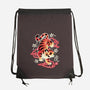 Japanese Tiger Street Art-none drawstring bag-NemiMakeit