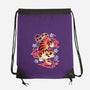 Japanese Tiger Street Art-none drawstring bag-NemiMakeit