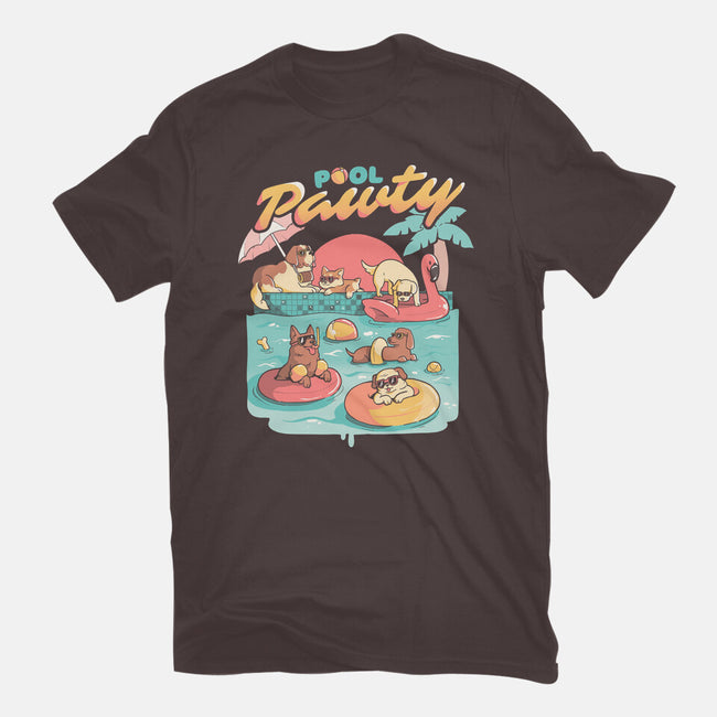 Pool Pawty-womens basic tee-eduely