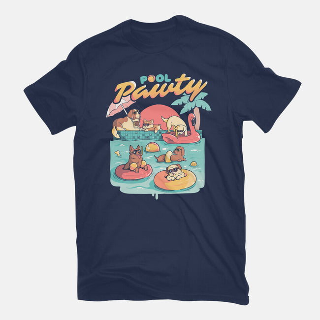 Pool Pawty-womens basic tee-eduely