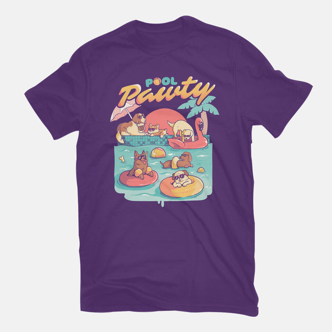 Pool Pawty-womens basic tee-eduely